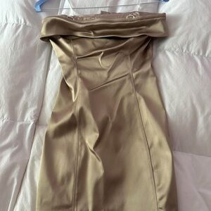 ARITZIA-Shimmer Satin Tube Dress